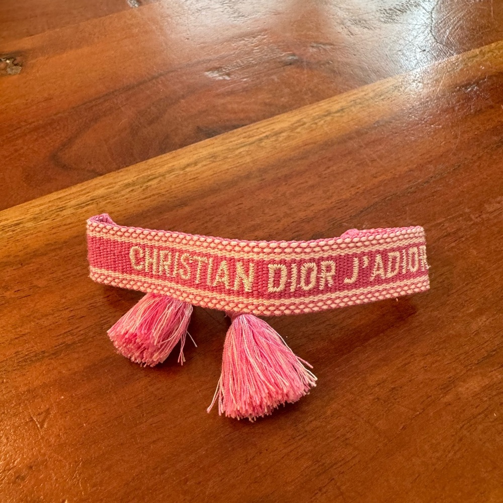 Christian Dior woven friendship bracelet